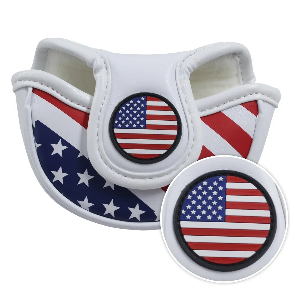 Гольф-мастер сумка для клюшек крышка с магнитным закрытием гольф крышка головки звезды и полосы Флаг США