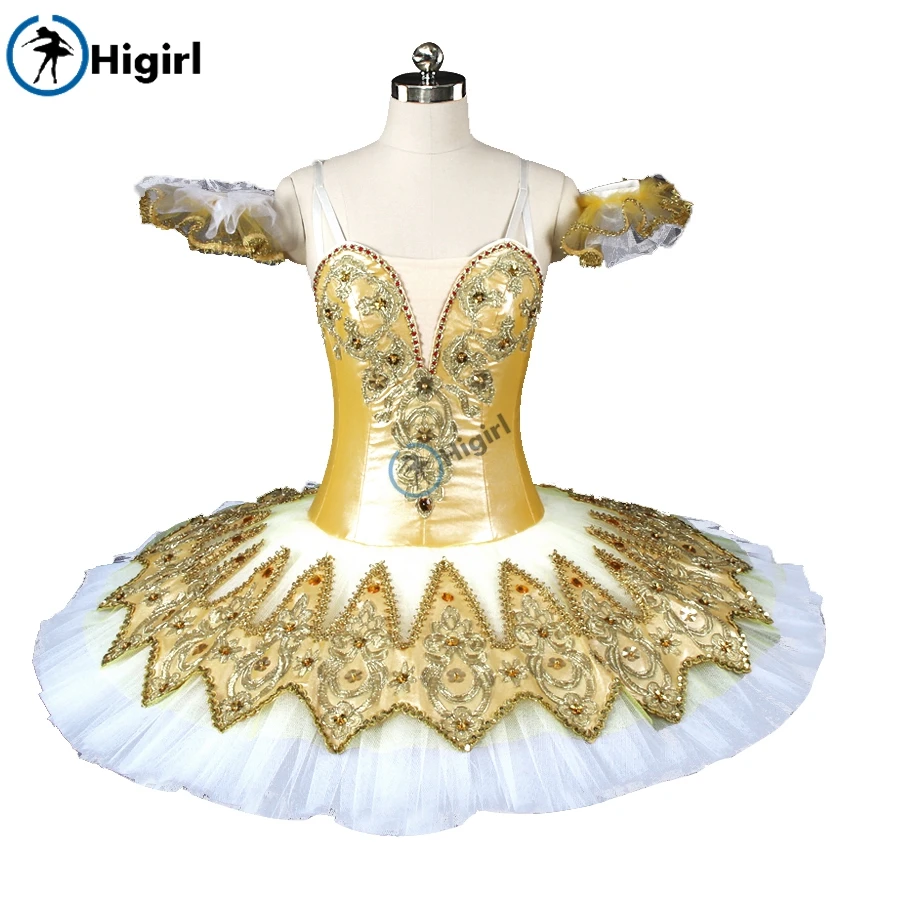 Professional Performance yellow Ballet Dress For Children Girls White