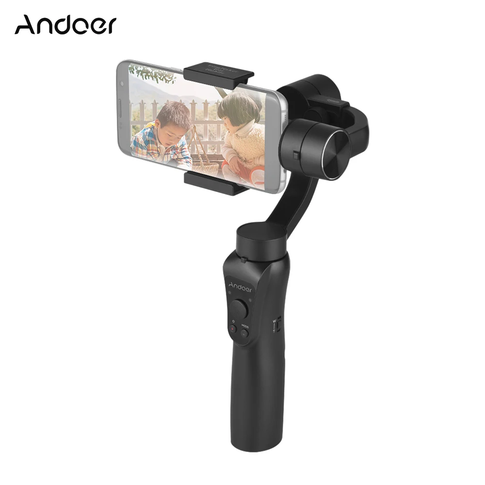

Andoer S5 3-Axis Handheld Gimbal Stabilizer Photography Panoramic Shooting Horizontal Vertical Shooting for GoPro Action Camera