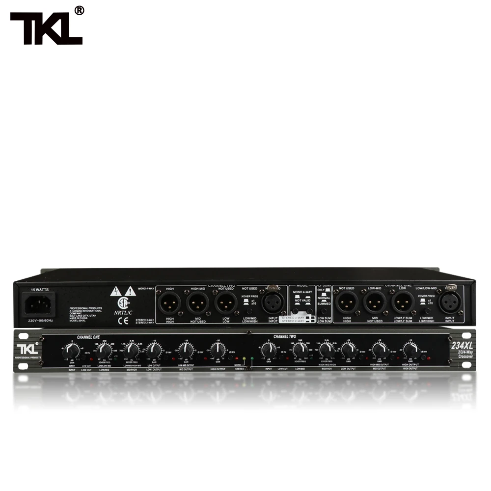  TKL Mono 4-Way Crossover High Quality Stereo 2/3 Way 234XL Professional musical instructment crosso