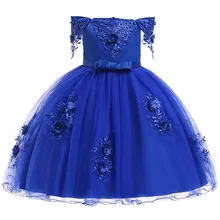 Новогодняя Милая Кружевная Наплечная защита, одежда для девочек, платье на день рождения и свадьбу, платье для девочек, Dress3-10 для малышей