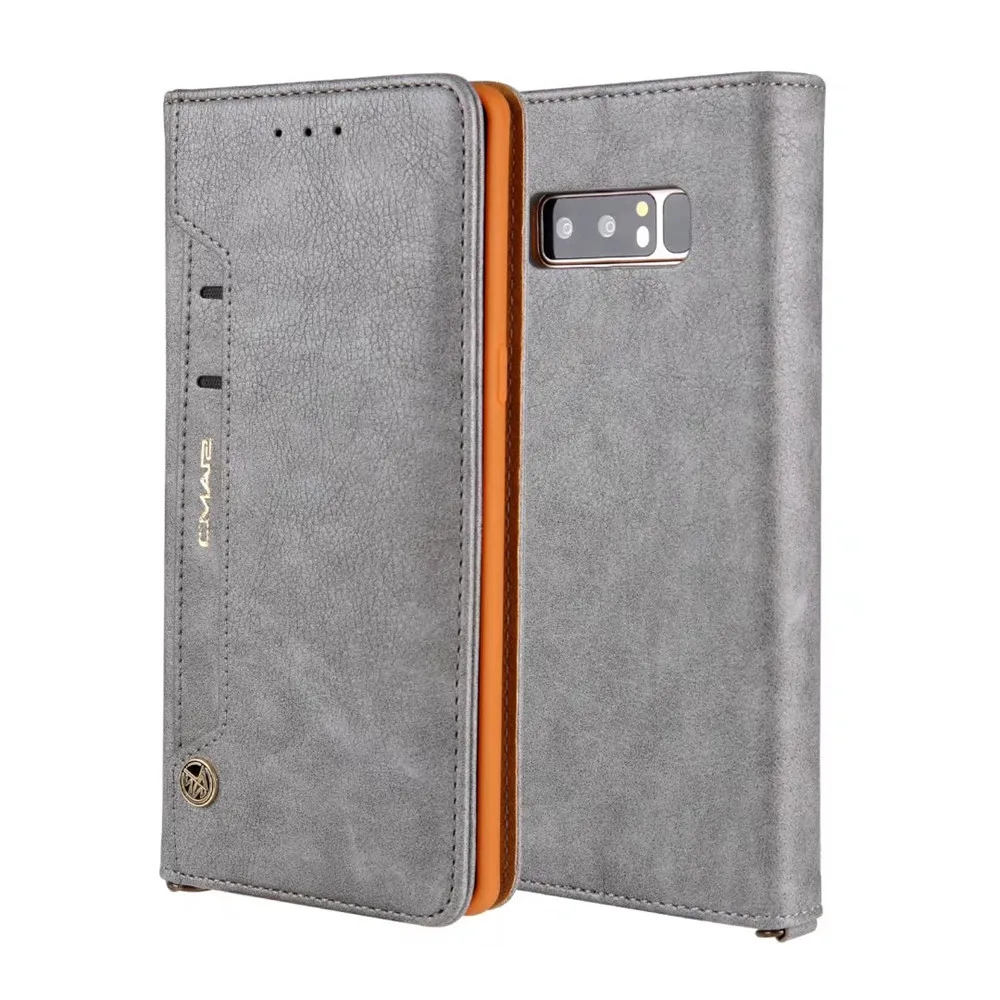 Роскошный кожаный чехол для samsung Galaxy S9 S8 Plus S7 Edge Note 8, силиконовый Магнитный PU кошелек, откидная крышка, Note 9, чехол