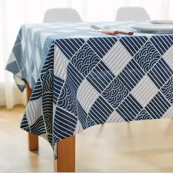 

New Table Cloth Linen Rural Square Tablecloths Rectangular Dinner Table Cover Coffee Table Tea Home Decoration Textile