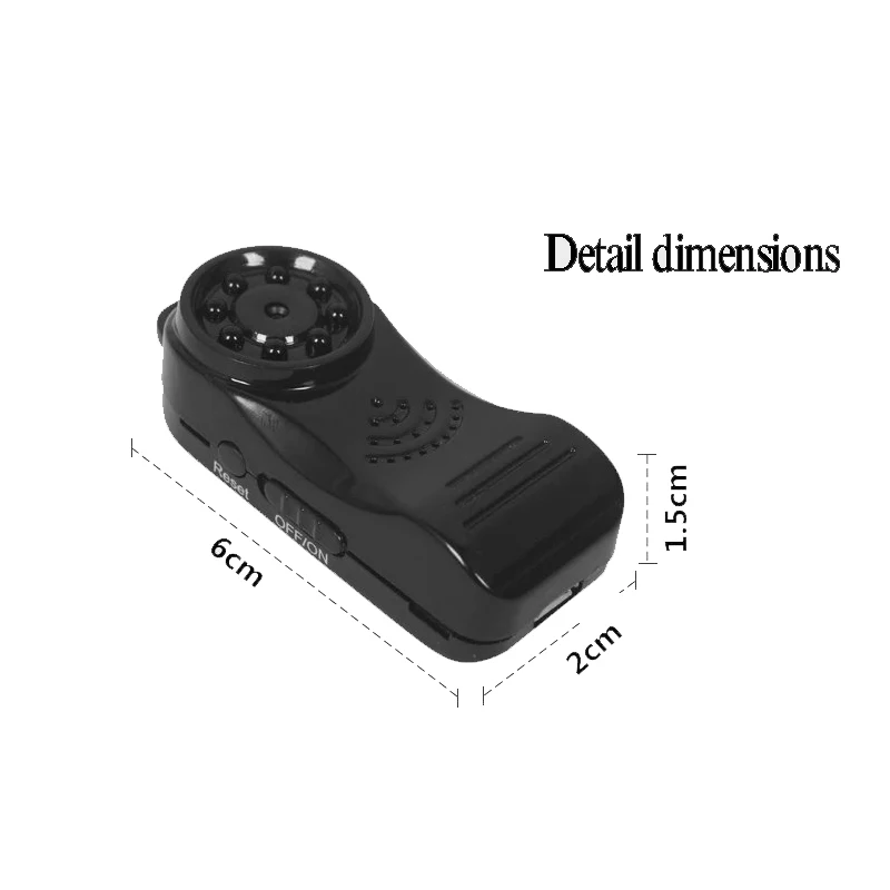 HD1080P Wi Fi камера Mini DV Беспроводная P2P видеокамера записи с тревогой мини 8 LED супер