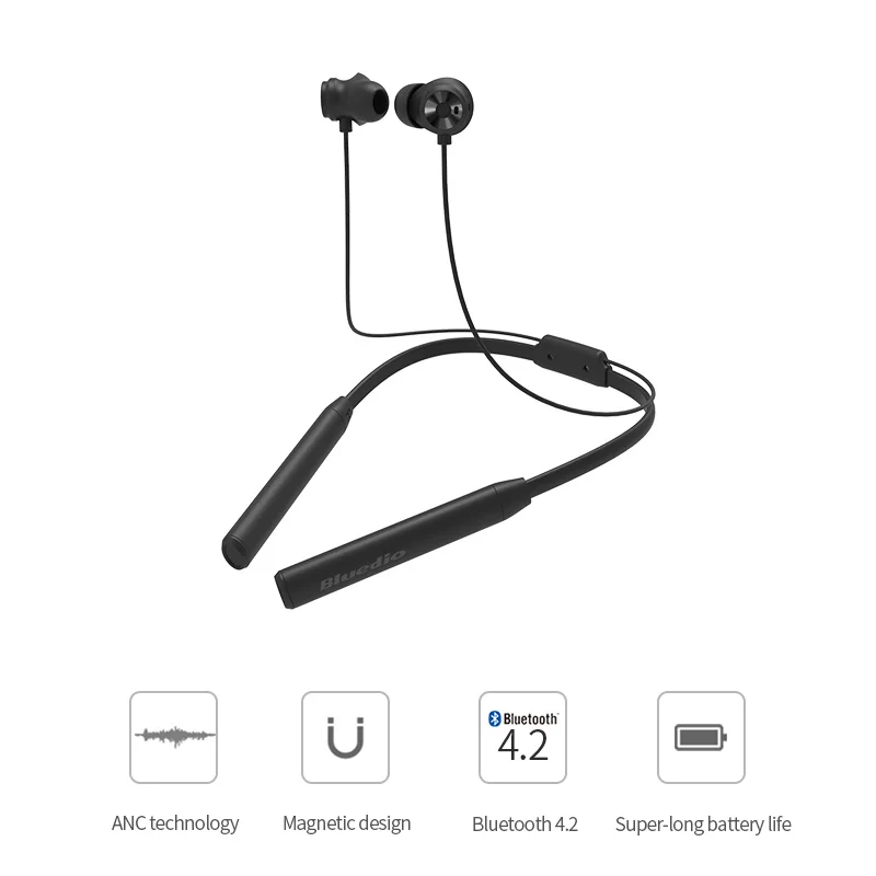 

VBNM TN2 Sports Bluetooth Halter Earphone Earbuds with Neck Hang Active Noise Cancelling Wireless Headset for Phones and Music