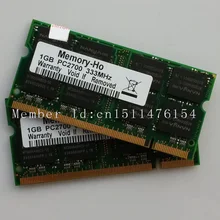 Notebook memory NEW 2GB 2x1GB PC2700 DDR333 333Mhz 200pin DDR1 Sodimm Laptop Memory RAM Free Shipping