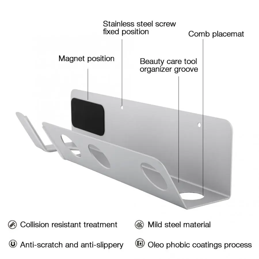 Магнитная Настенный монтажный кронштейн вешалка для хранения стойки для Dyson Фен