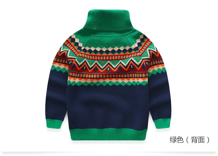 2018 Cold Winter Warm 3-12 Years Old Teenage Christmas Gift Thickening Turtleneck Knitted Baby Kids Turtleneck Sweater For Boy (9)
