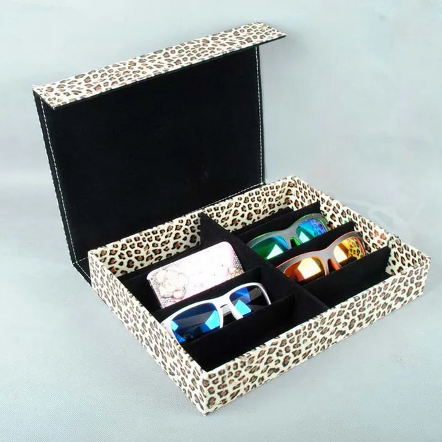 PU Waterproof Jewelry Sunglasses Display Frames Glasses Boxes Display