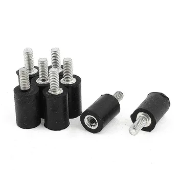 

8Pcs M4 Air Compressor Rubber Vibration Mount Isolator 10mm x 15mm