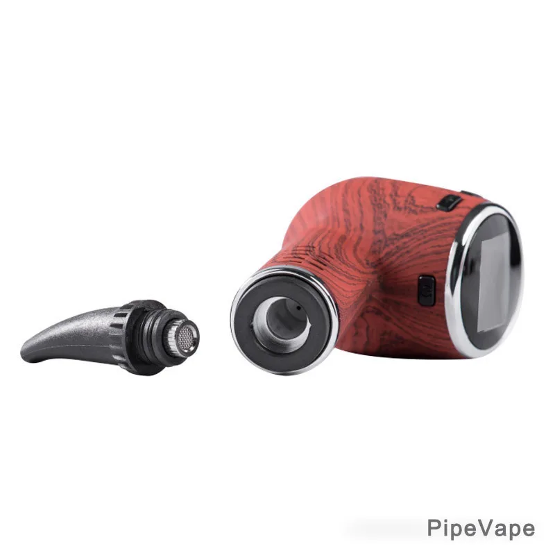 Новый сухой вапоризатор 1100mah Vape деревянная трубка LED Электронная сигарета вейпер