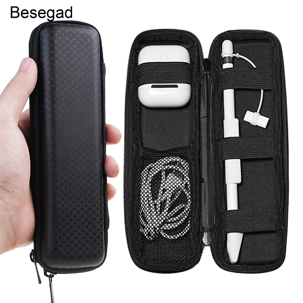 

Besegad EVA Hard Storage Bag Case Sleeve Cover Sleeve Pouch Holder for iPad Pro 9.7 10. 5 Apple Pencil Ipencil Airpods Gadgets