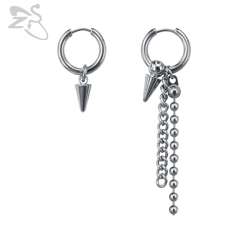 

ZS 1 Pair Korean Fashion Earring SUGA Kpop Earrings Jewelry Stainless Steel Dangle Brincos Long Tassel Eardrop Accessorie Men