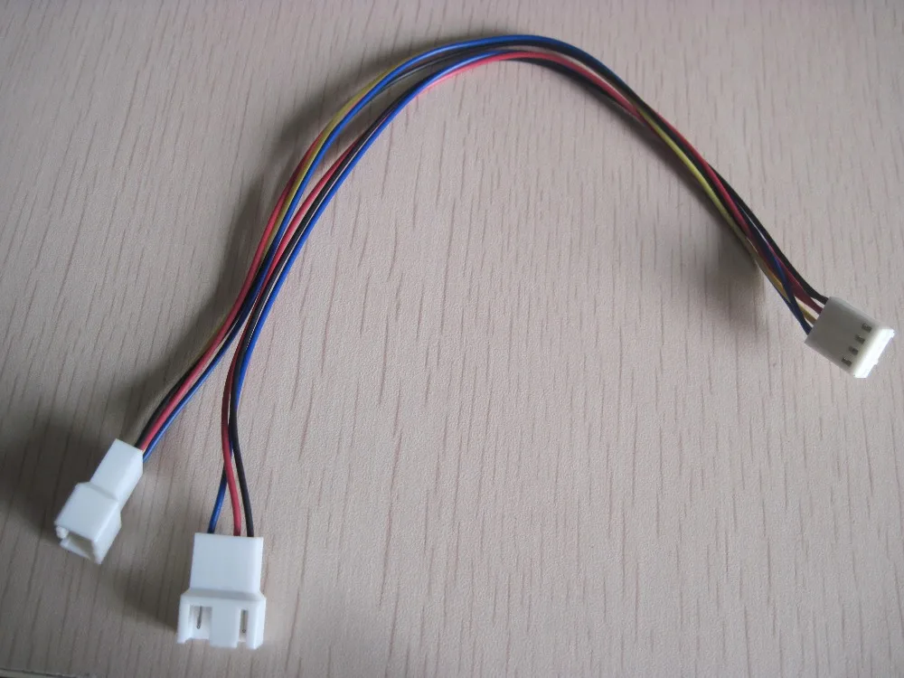 10 шт. Новый 4 контактный разъем для 2 штекеров (3pin + 4pin) охлаждающий вентилятор
