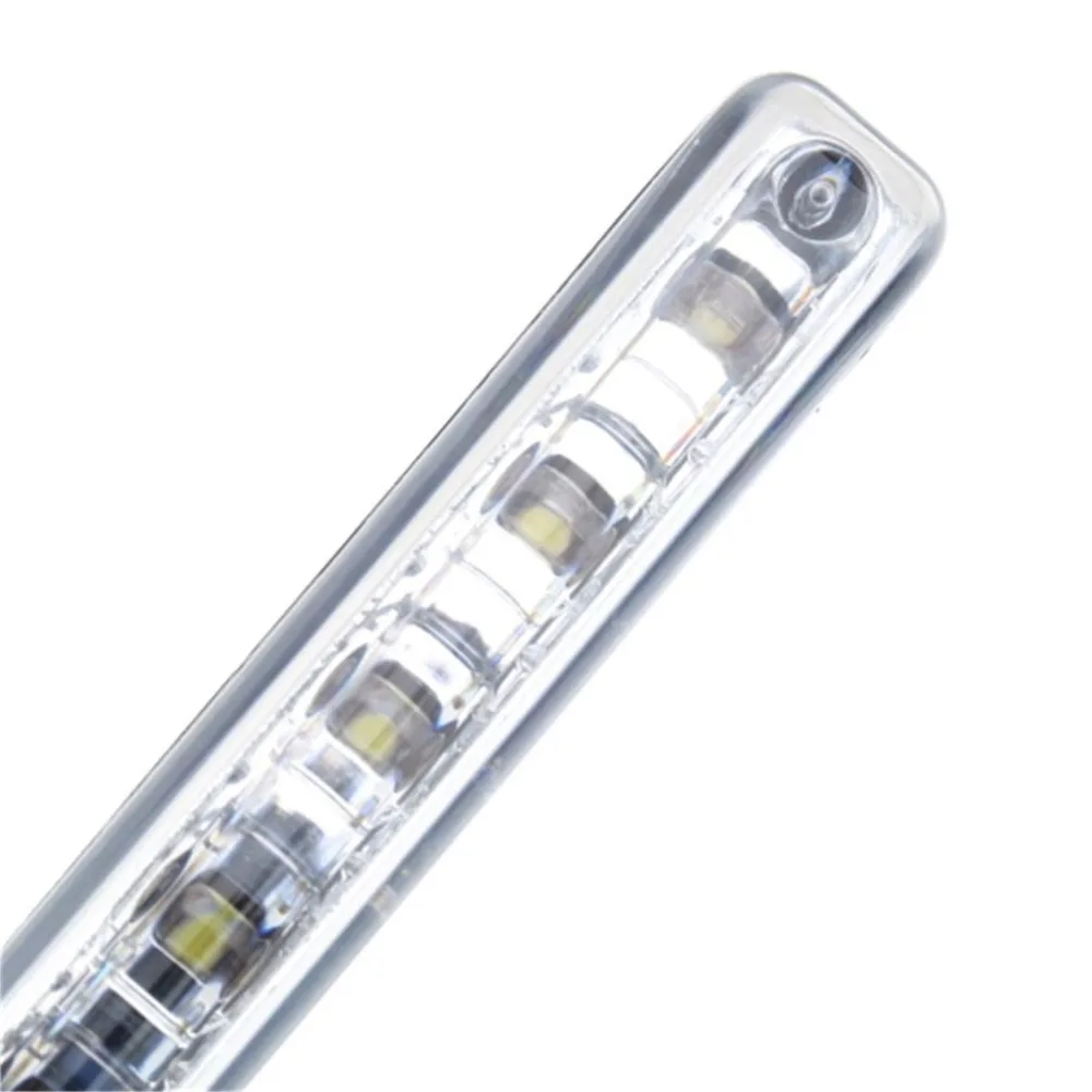 Hot ICOCO 2PCS Universal 12V 8LED Car Daytime Light Running Light Fog Lamp 6000K-7000K Super Bright White Light Auxiliary Lamp