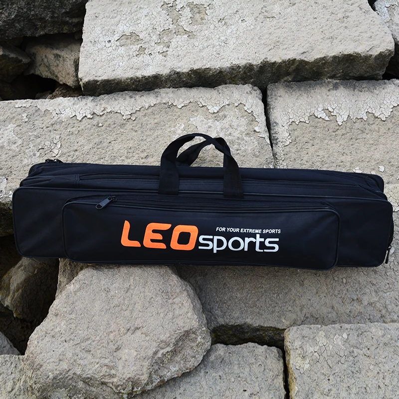 High Quality Oxford Cloth Fishing Bag 70cm Double Layer Fishing Rod Bag with Side Zipper Bag for Fishing Accessories (1)