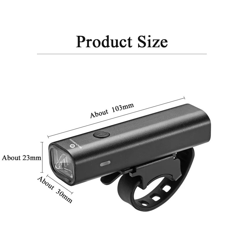ROCKBROS велосипедные фары Usb заряжаемые непромокаемые MTB велосипедный передний фонарь Велоспорт фонарь Аксессуары для велосипеда
