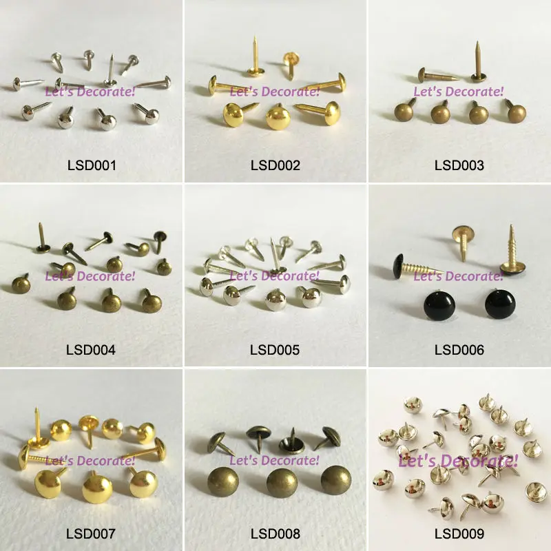 Us 5450 Trasporto Libero Allingrosso 50000 Pzlotto Diametro 5mm 11mm Nichelottoneororame Chiodi Decorativi Hobnails Tappezzeria