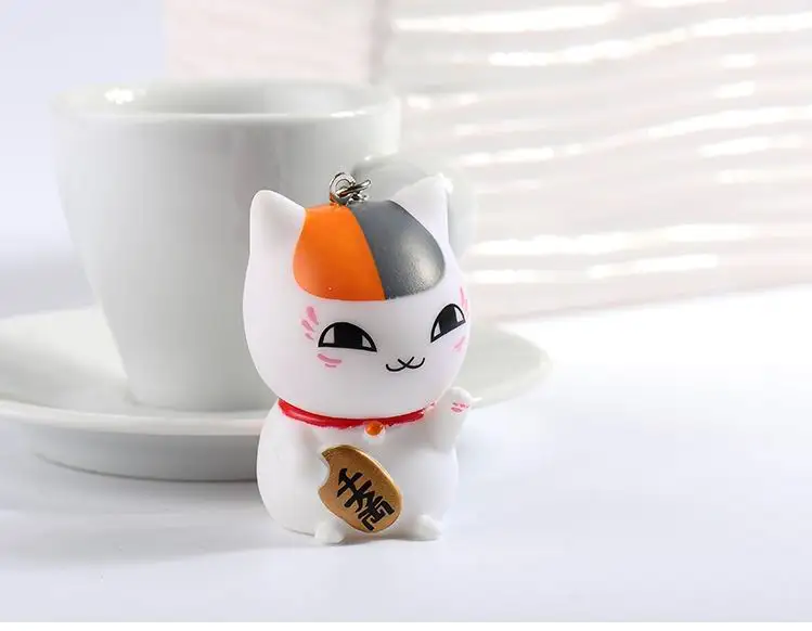 Maneki Neko Lucky Cat Fat Cat Брелок меховой помпон помпоны женская кожаная брелок металлические брелки для ключей ключи от машины сумка Подвеска Шарм D42