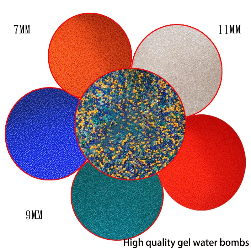 

pb Electric water bullet gun high quality gel crystal shell material 7mm 9mm 11mm 25kg gel ball gun tactical great gift T62