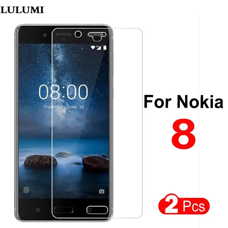 2 Pz 2.5D 0.26Mm 9 H Premium Temperato Protezione Dello Schermo Temperato Pellicola Protettiva Di Vetro Per Nokia 8 Per Nokia8 Copertura Di Nokia 8 Ve