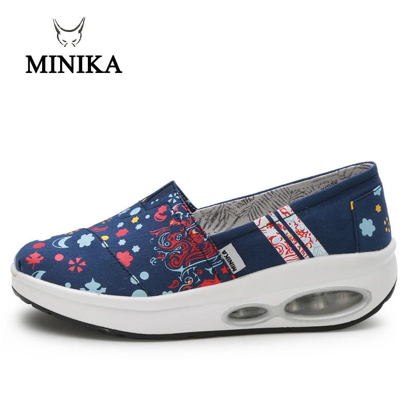 2018 последняя Для женщин снижение веса двойная Air Sole на клиновидной платформе