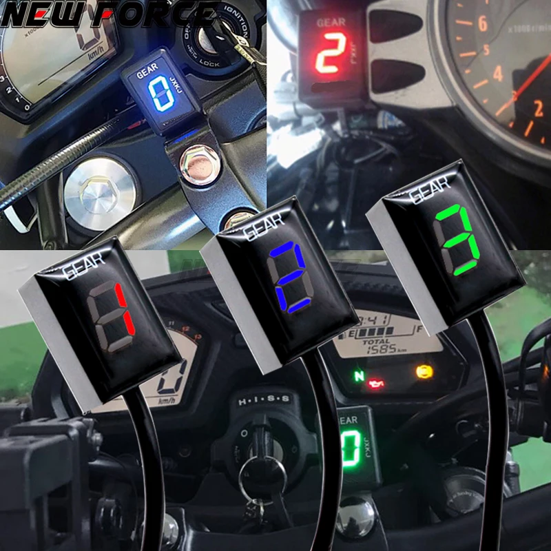 

Motorcycle LCD Electronics 6 Speed 1-6 Level Gear Indicator Digital Gear Meter For Harley DAVIDSON 1200 Sportster Custom