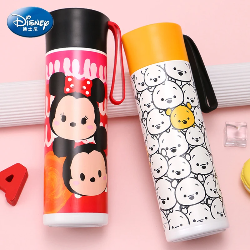 

Disney mug Cute water glass Stylish children's cartoon straight cup Portable kettle Inside and outside 304 stainless steel