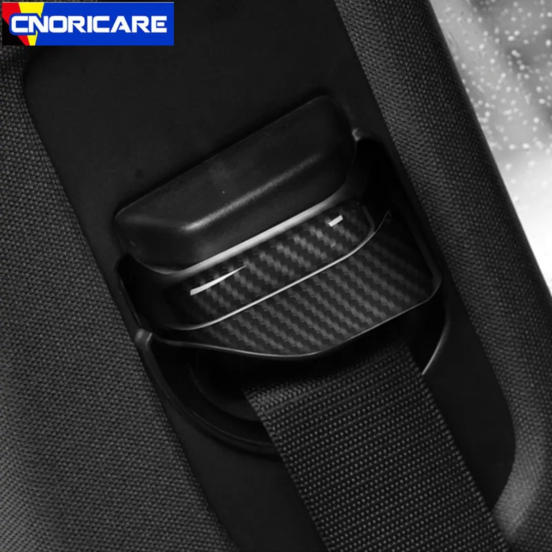 Цветной ремень безопасности для автомобильного кресла из углеродного волокна, декоративная наклейка ABS для Mercedes Benz CLA C117 GLA X156 B класс 2013-18
