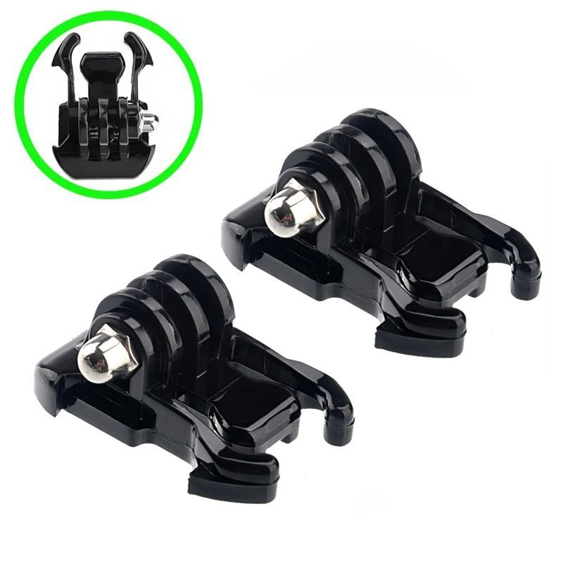 

centechia 2x Black Buckle Basic Strap Mount Clips For GoPro HD Hero 4 3 2 1 SJCAM SJ4000 SJ5000 SJ7000 Camera Accessories