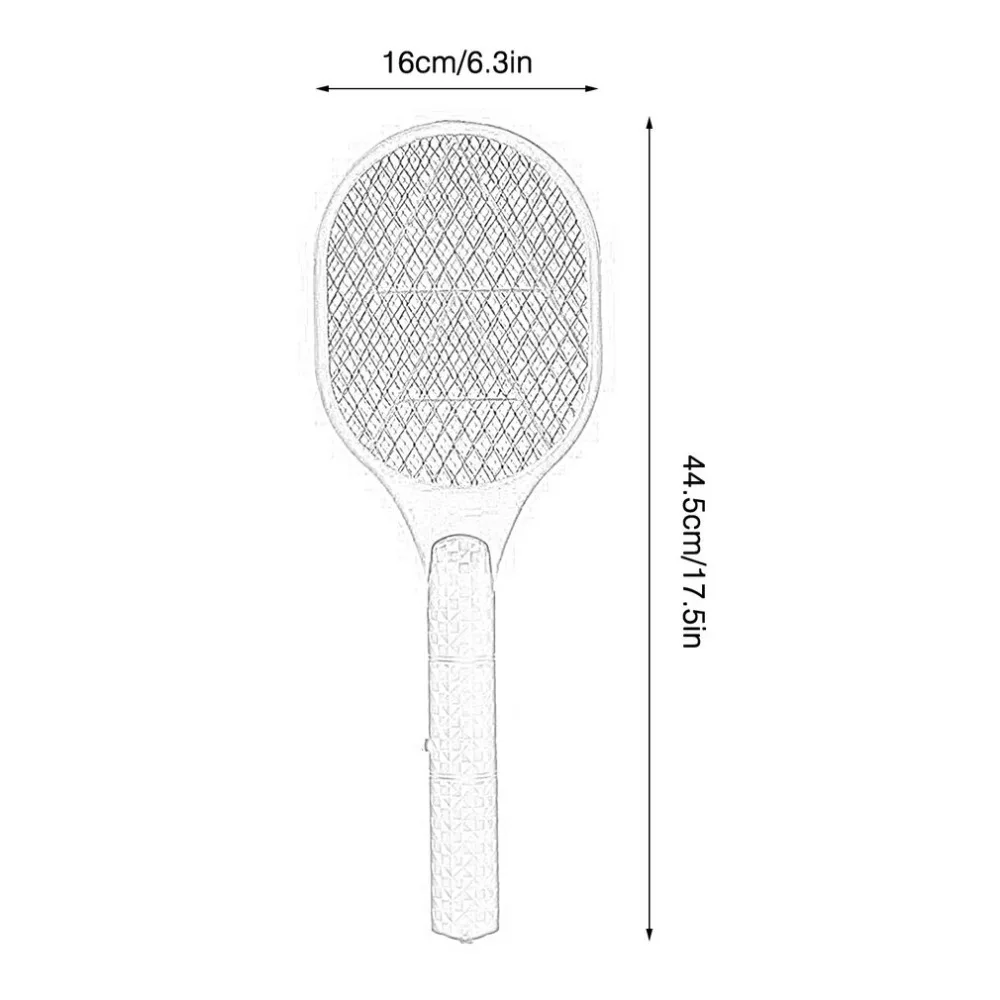 Практичный дизайн Легкая ручная электрическая Теннисная ракетка с питанием от батареи электрическая ловушка для комаров для домашнего использования