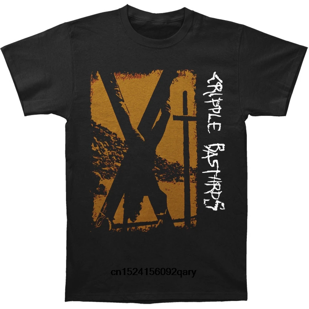 

Men Funny T Shirt Women Cool tshirt Cripple Bastards Crucified T-shirt