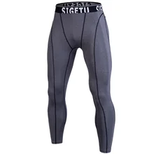 Компрессионные спортивные штаны для фитнеса новые спортивные футбольные штаны колготки эластичные быстросохнущие мужские Леггинсы для тренировок, бега плюс размер