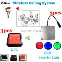 Sistema de paginação de hóspedes K-F2 100% à prova d ' água campainha para client no compartimento e K-3L corredor luz para garçom no corredor
