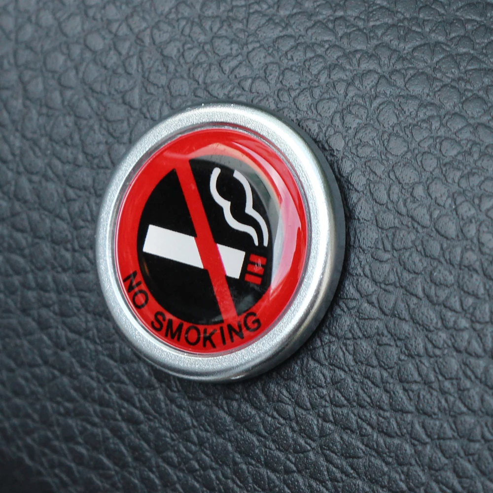 

NEW! Aluminium Alloy Car Styling Car Sticker No Smoking For Toyota Camry Prado Highlander RAV4 Crown Reiz Corolla Vios Yaris L