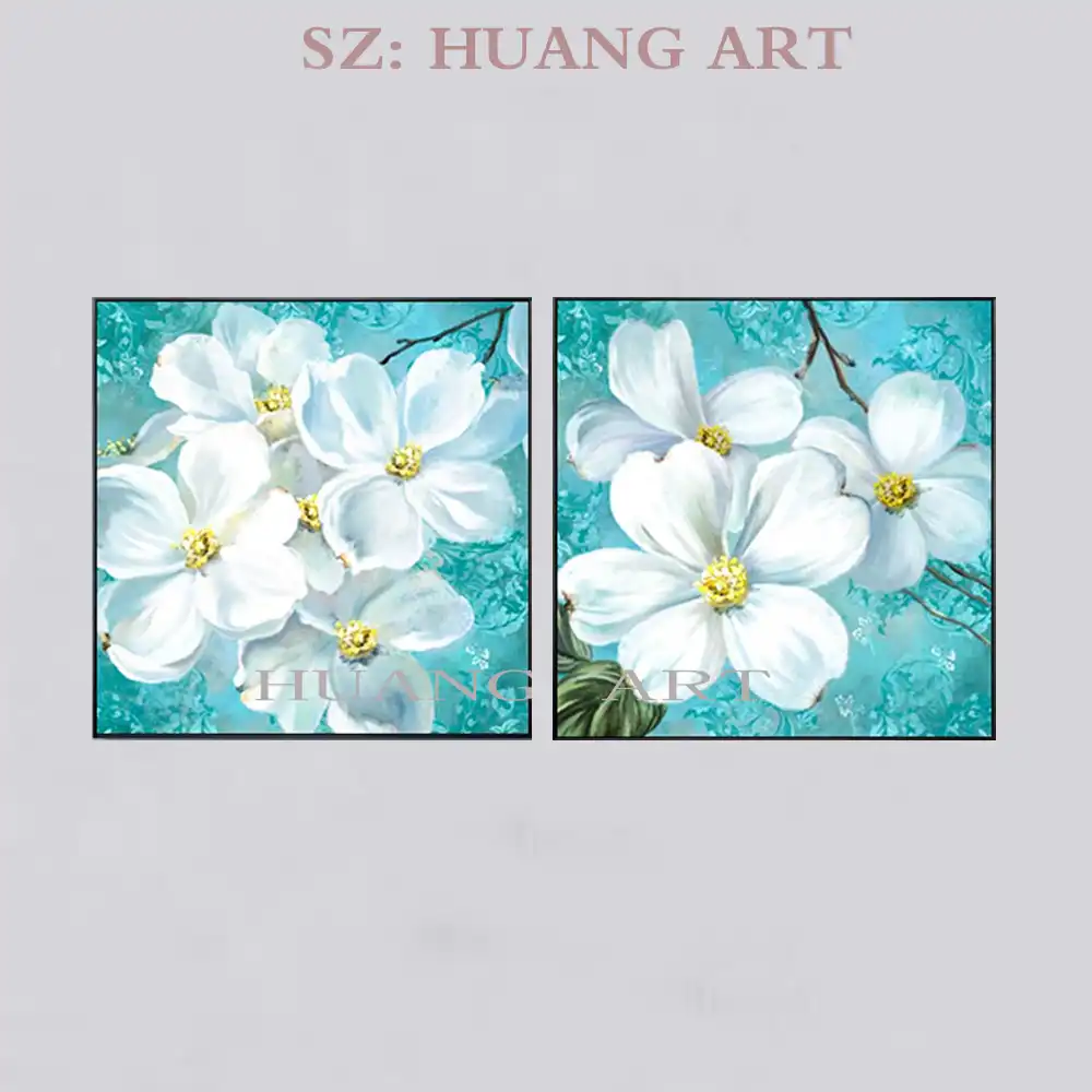 Kombine Modern Soyut Yagliboya Tuval Uzerine Buyuk Duvar Resmi 2 P