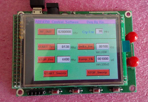 ADF4350 ADF4351 модуль TFT цветной сенсорный экран STM32 развертки частоты источник сигнала