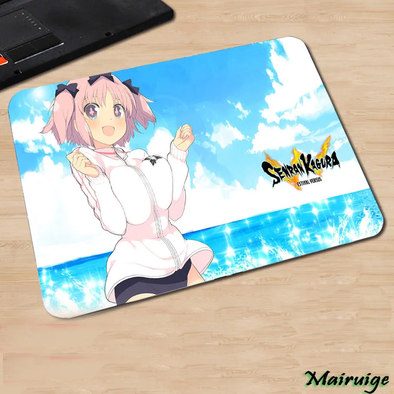 Mairuige Популярные Senran Kagura аниме милые девушки шаблон коврик для мыши маленький