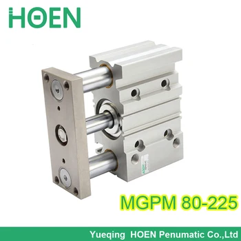 Price MGPM80-225 80mm Bore 225mm Stroke Thin Three-axis Cylinder With Rod Air Cylinder Pneumatic Air Tools MGPM Series