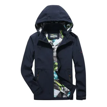 

2017 New Quick Dry Jacket Men Brand Clothing IN-YESON Casual Tourism Mountain Hooded Jackets Tactical Coat jaqueta masculina