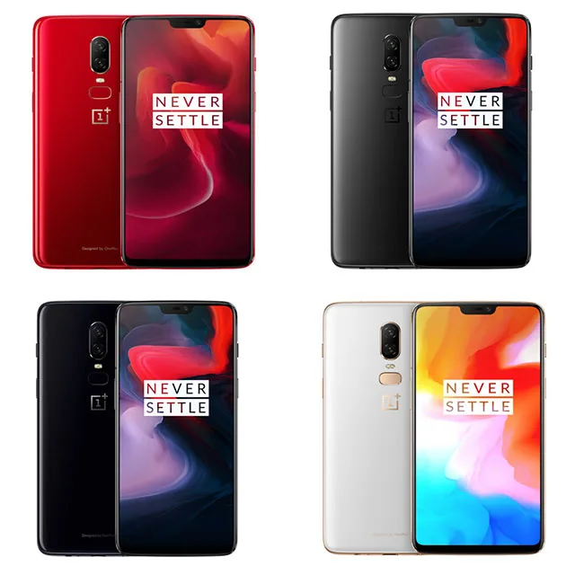 Original OnePlus 6 8GB 128GB Snapdragon 845 Octa Core 20MP+16MP AI Dual Camera Face Unlock Android 8 OxygenOS Smartphone NFC
