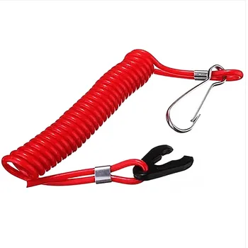 

JEAZEA Outboard Engine Ignition Emergency Ignition Kill Stop Switch Key Lanyard Rope Clip For Honda Johnson Evinrude Yamaha