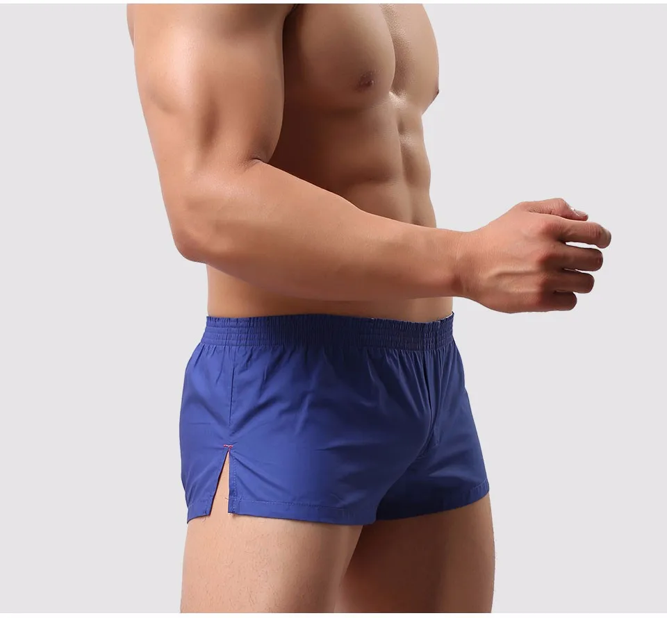 Men Underwear Боксер Шорты Стволы Брюки Хлопок Мужчины Cueca Боксеры Underwear Печатные Мужчины Шорты Главная Трусы std05