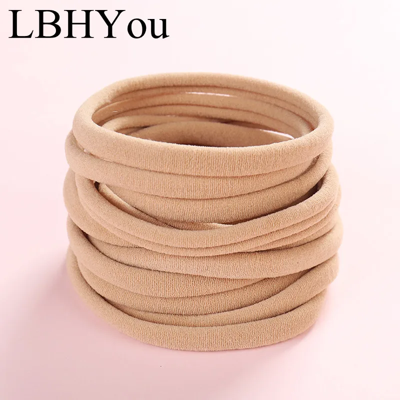 

10PCS Super Soft DIY Nylon Bandages Headbands,Newbaby Thin Skinny Stretchy Hair Accessories Mix Colors