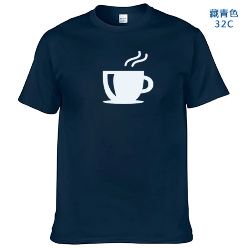 

Coffee Tshirt 100% Cotton Original Design T-Shirts Unisex Coffee Bean Simple Sweet Teen Drop Ship