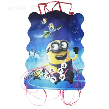 

1PCS 40*29cm Minions folding Pinata children girls boys Birthday Party supplies happy birthday decoration