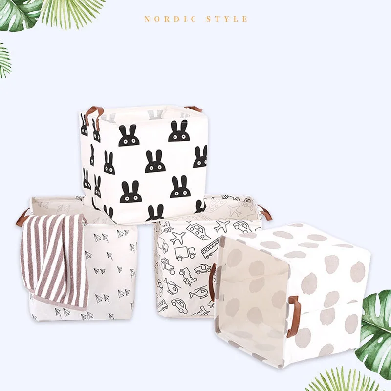 2019 جديد مربع للطي صندوق تخزين طفل سلة تخزين الألعاب المنزل للماء سلة الغسيل القابلة للطي تخزين برميل 32*32*32 سنتيمتر