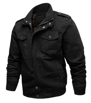 

Drop Shipping Men's bomber jackets army military flight jacket 6XL cotton coats tactical jacket zipper 2019 new casual clothing