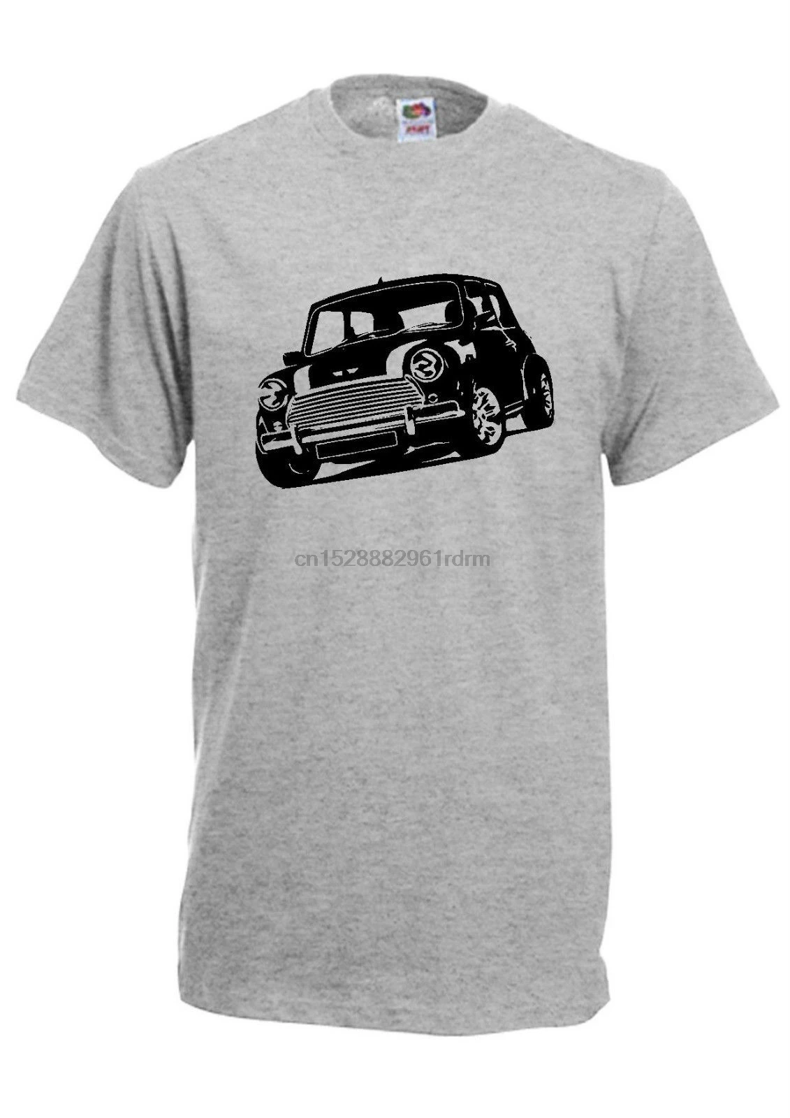 Mini cooper car silhoette 1960 s Ретро винажные классические мужские футболки sm-xxxl