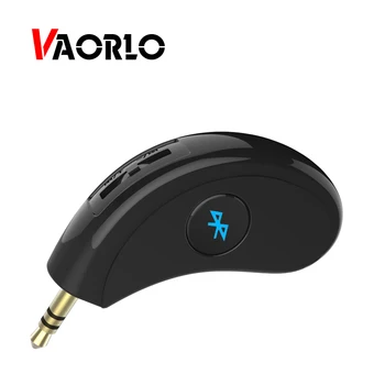 

VAORLO Handsfree Wireless Car Bluetooth Receiver Car Kit AUX Output Stereo Bluetooth Music Receivers 3.5mm Adapter For Speaker